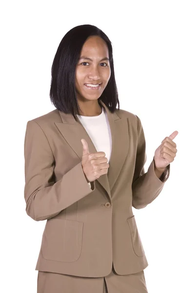 Businesswoman Giving the Thumbs Up — Stock Photo, Image