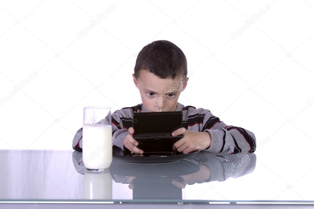 Little Boy Playing Video Games