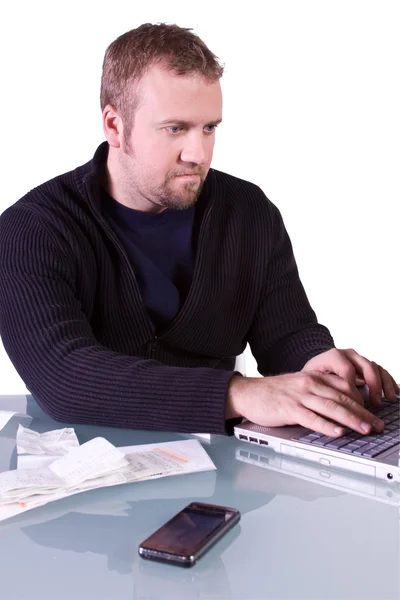 Young Casual Businessman Working — Stock Photo, Image