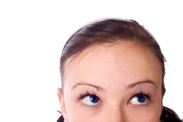 Cropped Half Image of a Teenager Looking — Stock Photo, Image