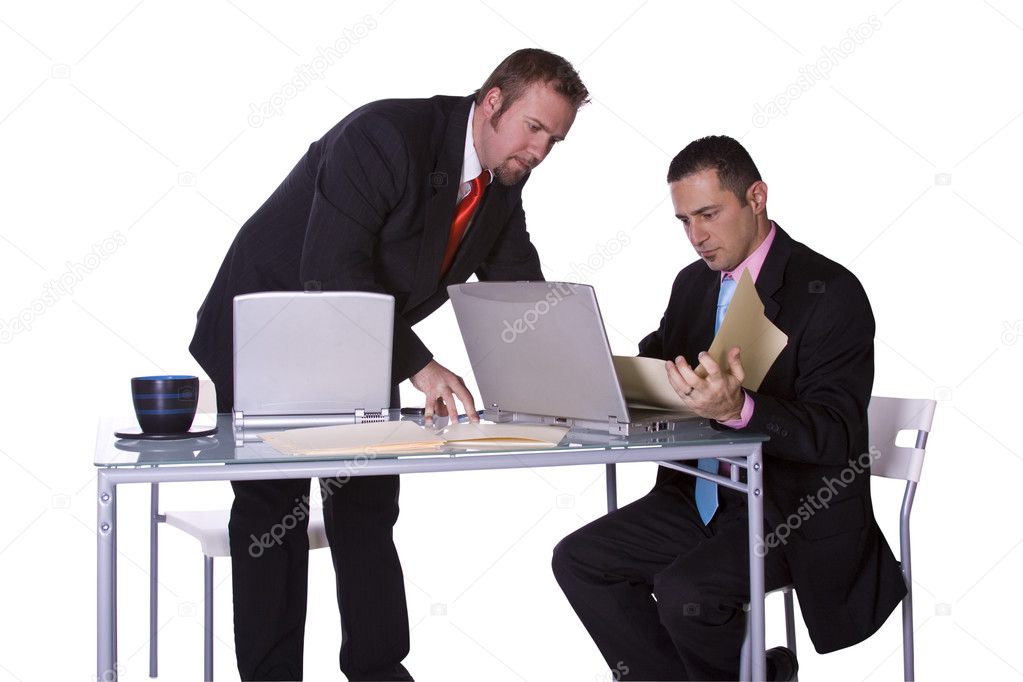 Businessmen Working Together
