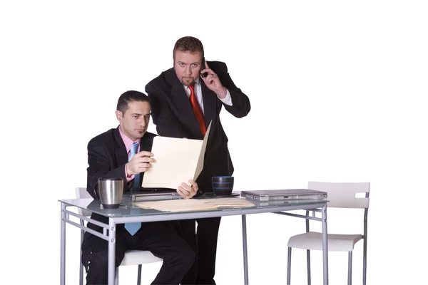 Two Businessmen Working Together — Stock Photo, Image