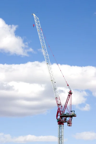 Construction Site Crane with Clouds — Stock Photo, Image