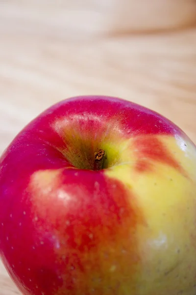 Zblízka na červené jablko — Stock fotografie