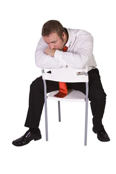 Empresário stressado Posando — Fotografia de Stock