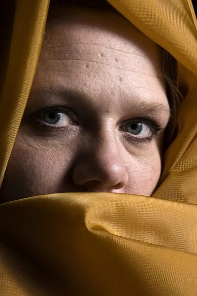Close up su una donna in velo — Foto Stock