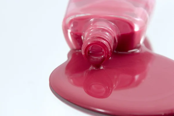 stock image Nail Polish Spilling on a Mirror