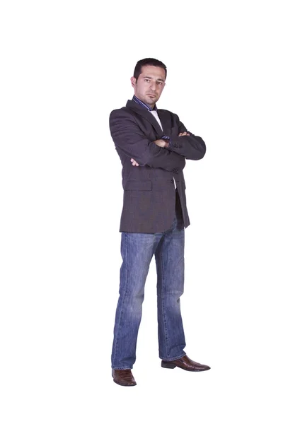 Casual Homem com uma jaqueta Posando — Fotografia de Stock