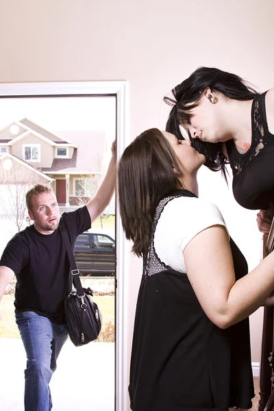 Husband Coming Home — Stock Photo, Image