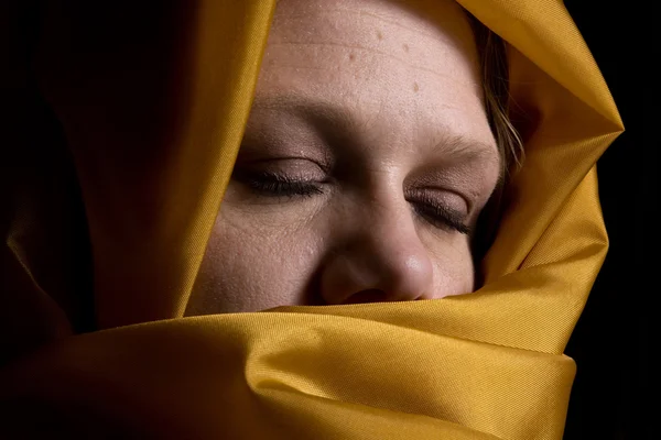 Close up on a Woman in Veil — Stock Photo, Image