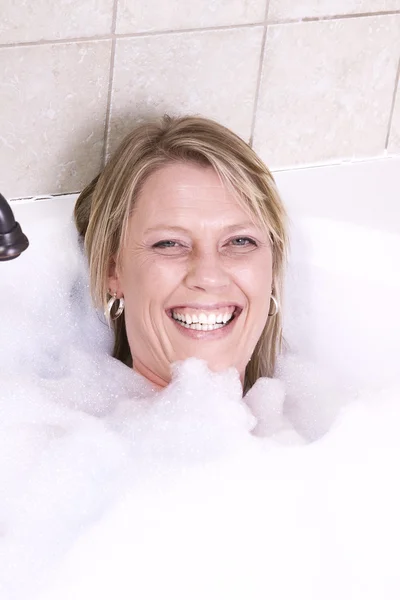 stock image Woman Relaxing in the Tub