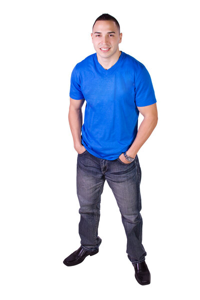 Casual Handsome Hispanic Man