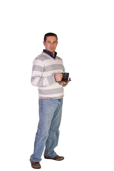 カジュアルなビジネスマンのコーヒーを飲む — ストック写真