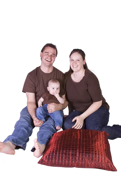 幸せな家族の肖像画 — ストック写真