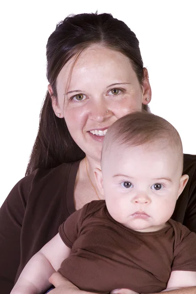Mother and Son Posing — Stock Photo, Image