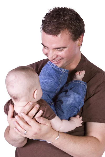Father and Son Posing — Stock Photo, Image