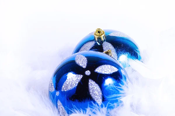 Christmas Ornaments with white space — Stock Photo, Image