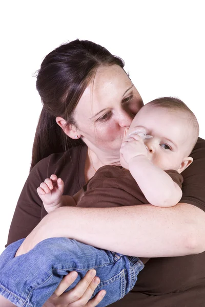 Mother and Son Posing — Stock Photo, Image