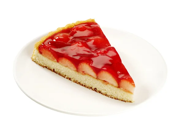 Slice of Strawberry Tart — Stock Photo, Image