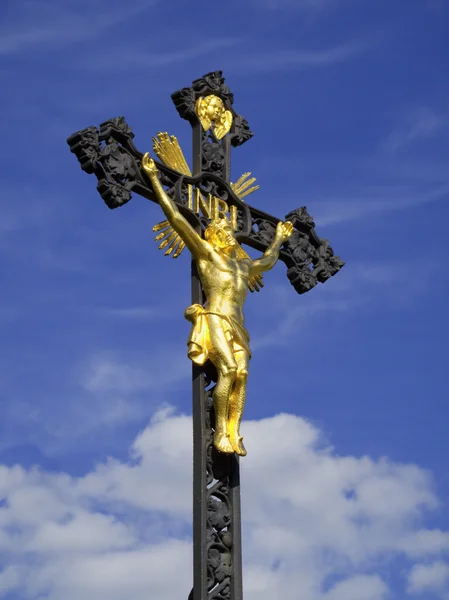 耶稣基督在十字架上Ježíš Kristus na kříž — 图库照片