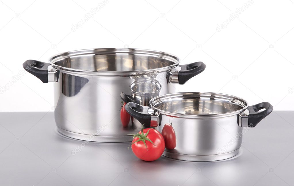 Stainless steel pots