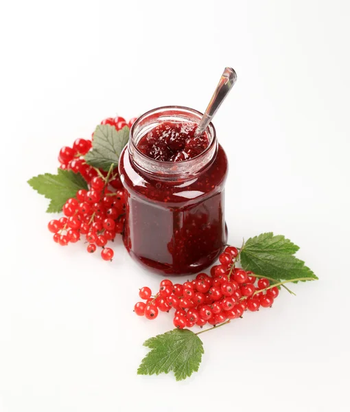 Red currant preserve — Stock Photo, Image