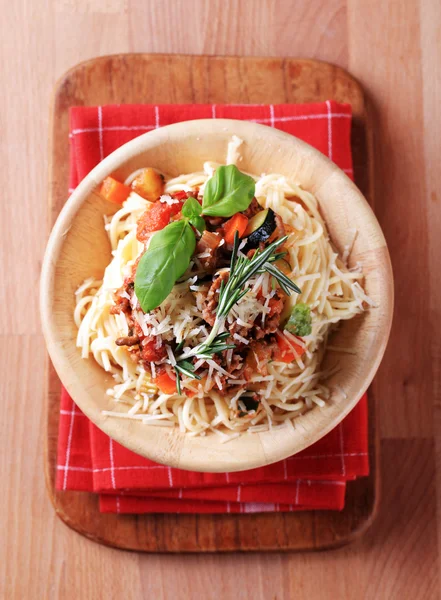 Espaguetis allá bolognese — Foto de Stock