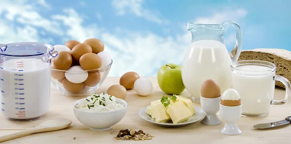 Produkty mleczarskie — Zdjęcie stockowe