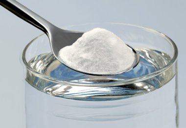 Spoon of baking soda clipart