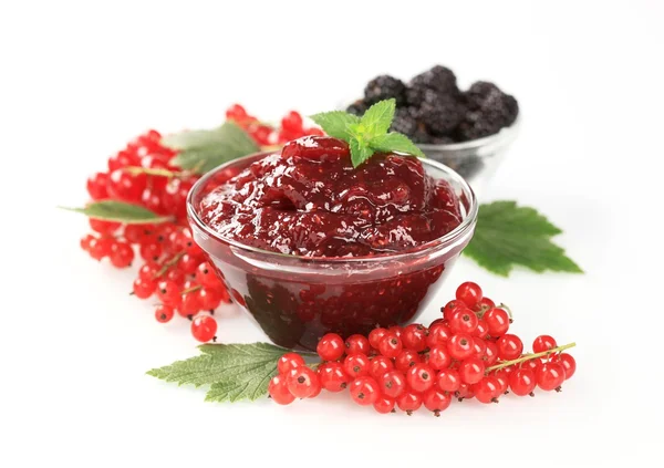 Red currant preserve — Stock Photo, Image