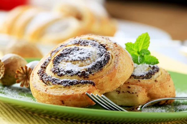 Sweet pastry rolls — Stock Photo, Image