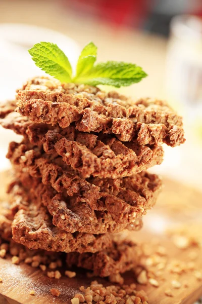 Wholegrain nutty cookies — Stock Photo, Image