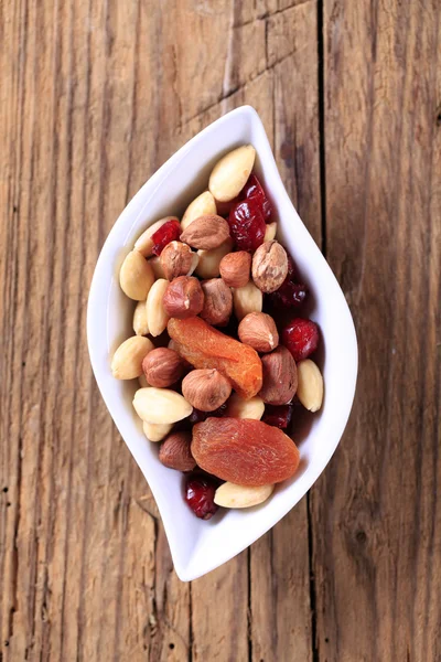 Dried fruit and nuts — Stock Photo, Image