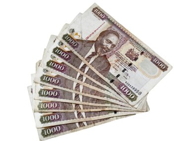 Kenyan currency clipart