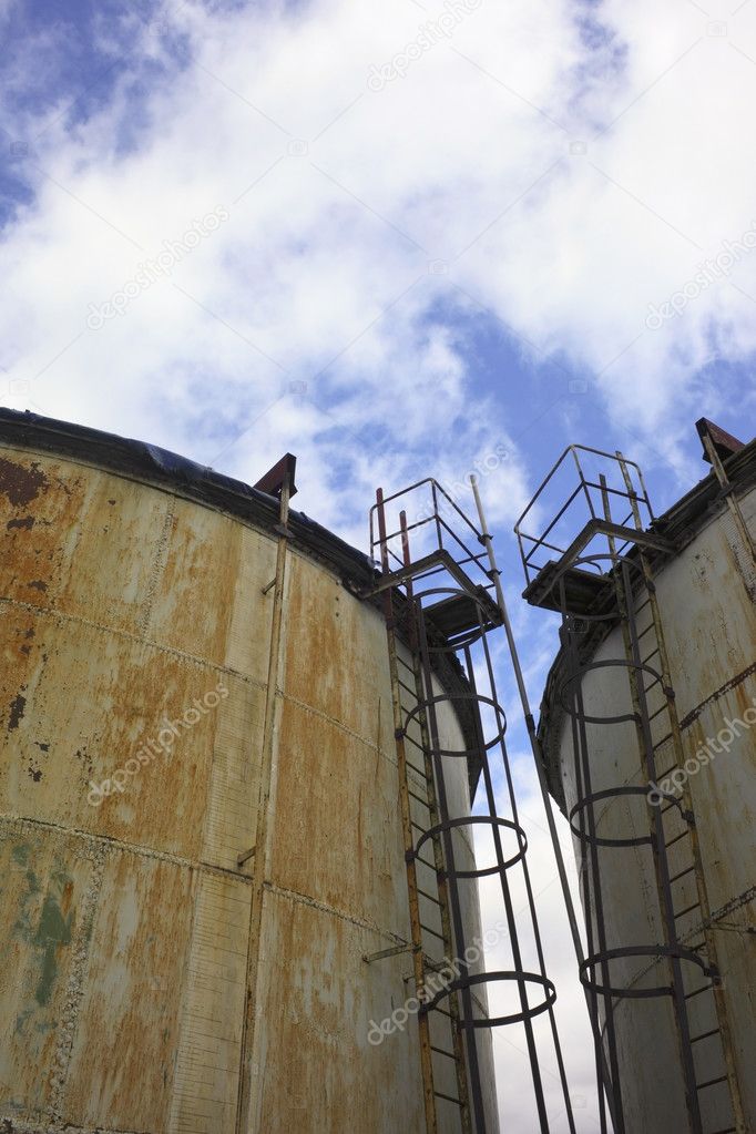 Old storage tanks Stock Photo by ©emjaysmith 2767360