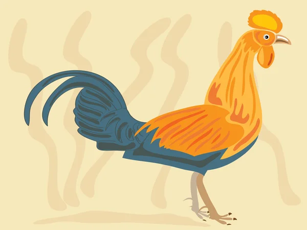 スリランカのジャングル鶏 — ストックベクタ