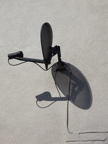 Black satellite dish — Stock Photo, Image