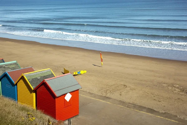 色彩缤纷的海滩小屋 3 — 图库照片