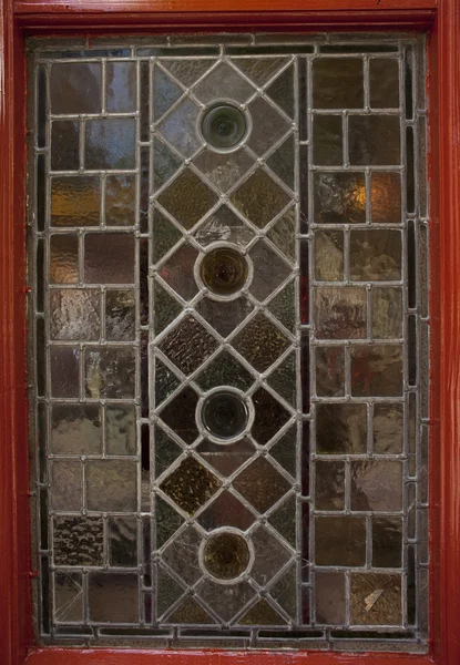 Stained glass pub window — Stock Photo, Image