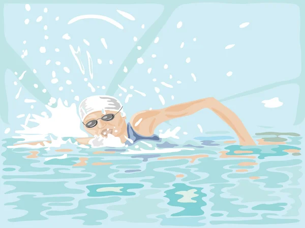 游泳选手 — 图库矢量图片