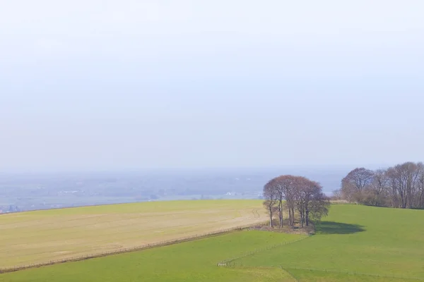 Hazy springtime landscape — Stock Photo, Image