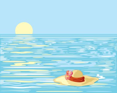 Floating hat clipart