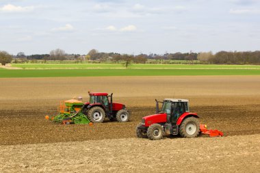 Agricultural landscape clipart