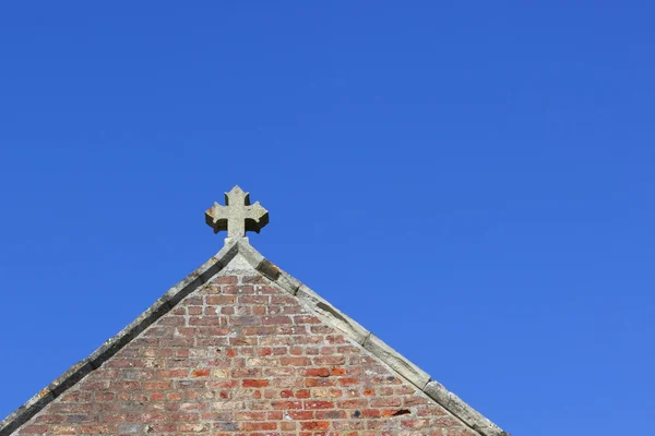 Stock image Gable end with cross