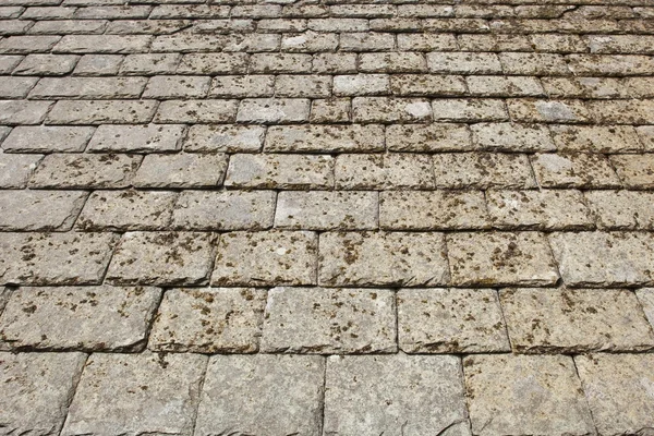 Starożytne kamienne dachówki — Zdjęcie stockowe