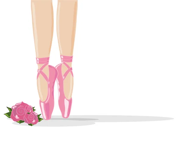 Chaussures de ballet — Image vectorielle