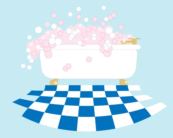 Baño de burbujas — Vector de stock