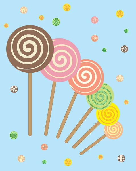 Abstract lollipop background — Stock Vector