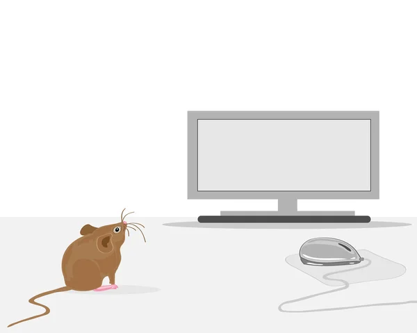 Мышь и мышь — стоковый вектор