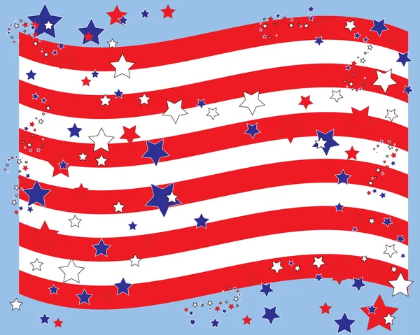 Stars and stripes — Stock Vector